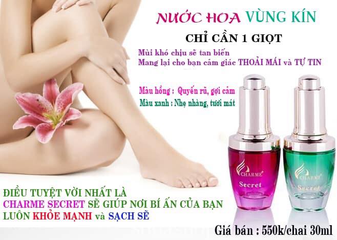 Nước hoa Charme Secret 30ml (nước hoa vùng Kín)